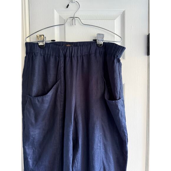 Quince 100% European Linen Pants Navy Size Large - Picture 5 of 9
